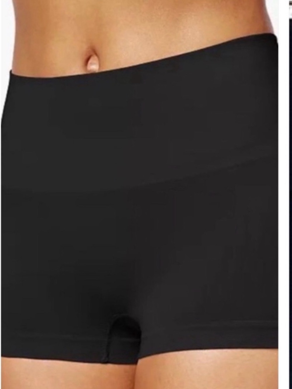 Spanx Everyday Shaping Panties Black Women's High-Waist Boy Shorts L